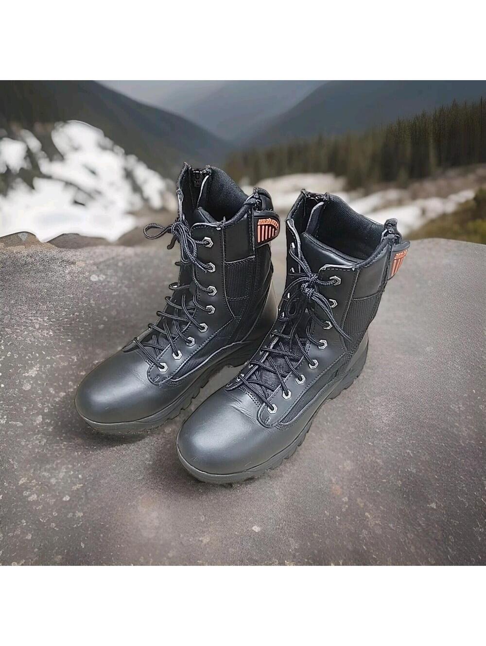 Milwaukee Leather MBM9110 Mens 9in Blk Lace-Up Tactical Military Boot Size 10.5 - Picture 2 of 8